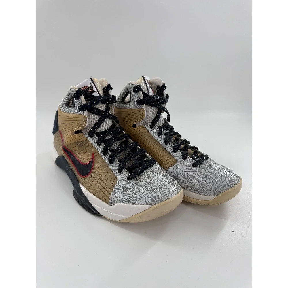 Nike Hyperdunk OG 2016 United We Rise Mens 9.5 Gold Silver Basketball Shoes